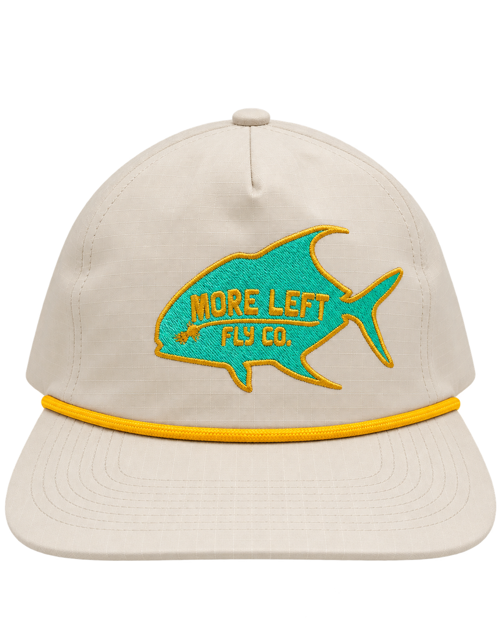 Permit Rope Snapback I Bone & Seafoam
