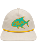 Permit Rope Snapback I Bone & Seafoam
