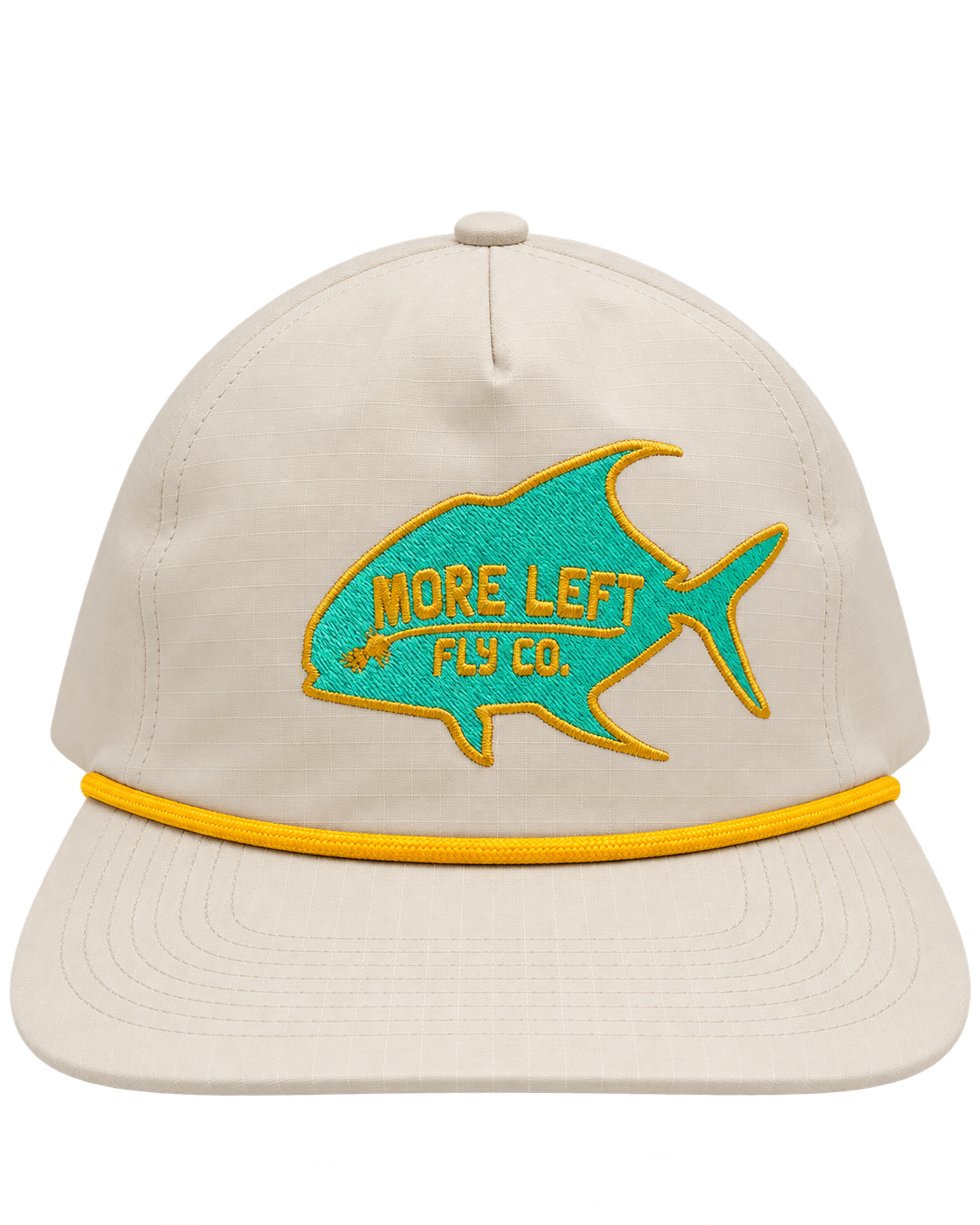 Permit Rope Snapback I Bone & Seafoam