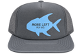 Discounted! Charcoal Foam Hat with Light Blue Permit
