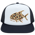 Black, White & Camo More Left Permit Foam Trucker