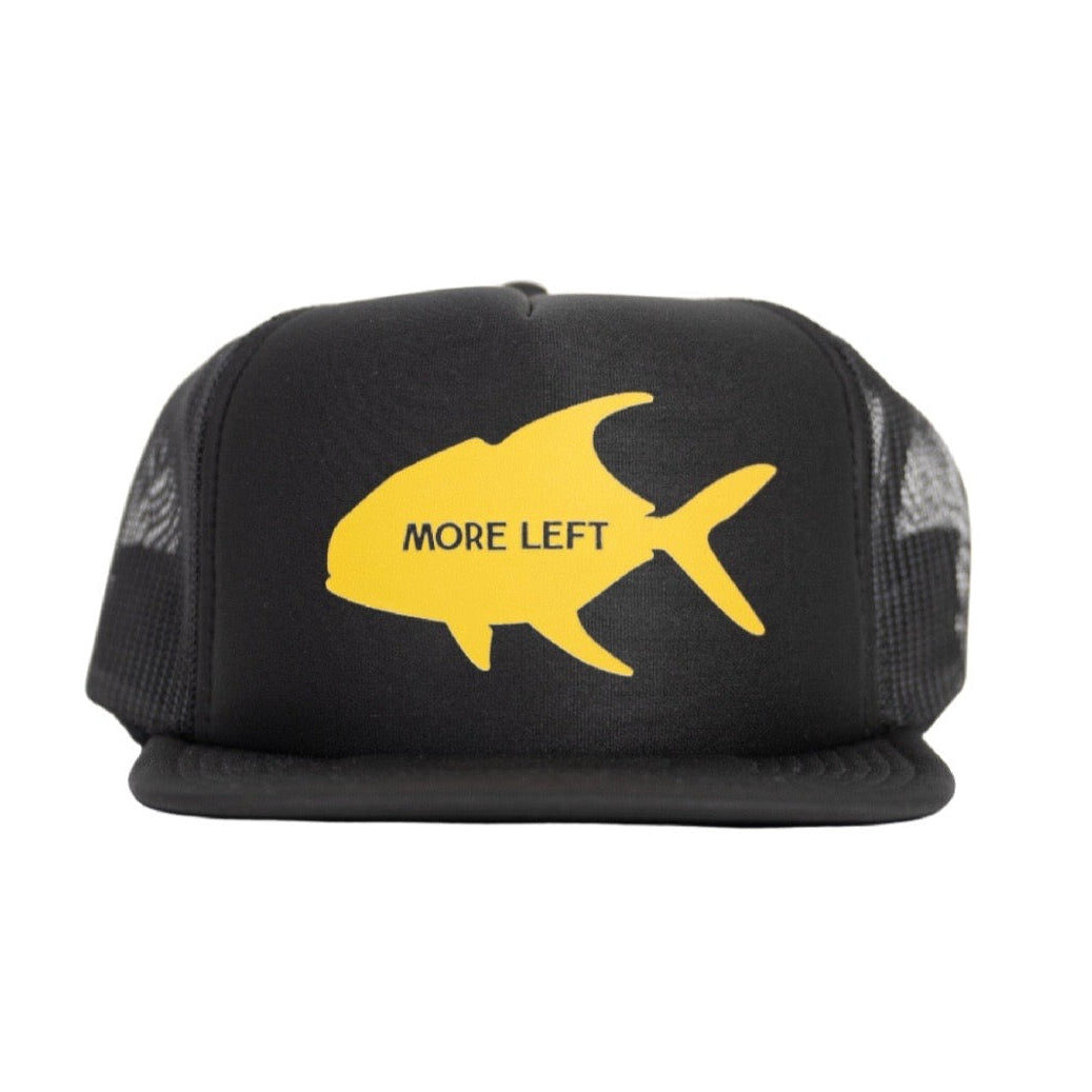 Black & Gold More Left Permit Foam Trucker