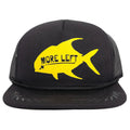 Black On Black & Gold El Capitan More Left Permit Foam Trucker