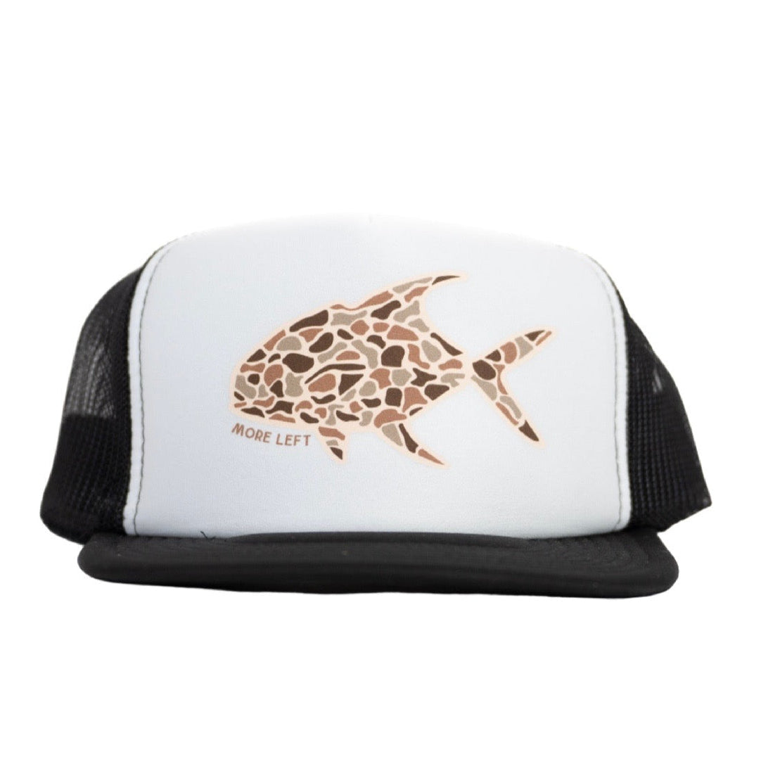 Black, White & Camo More Left Permit Foam Trucker