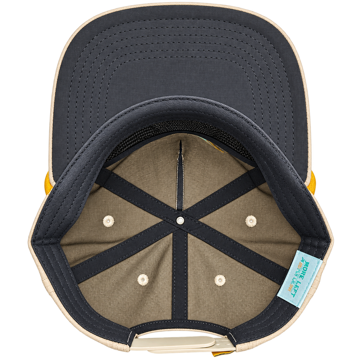 Permit Rope Snapback I Bone & Seafoam