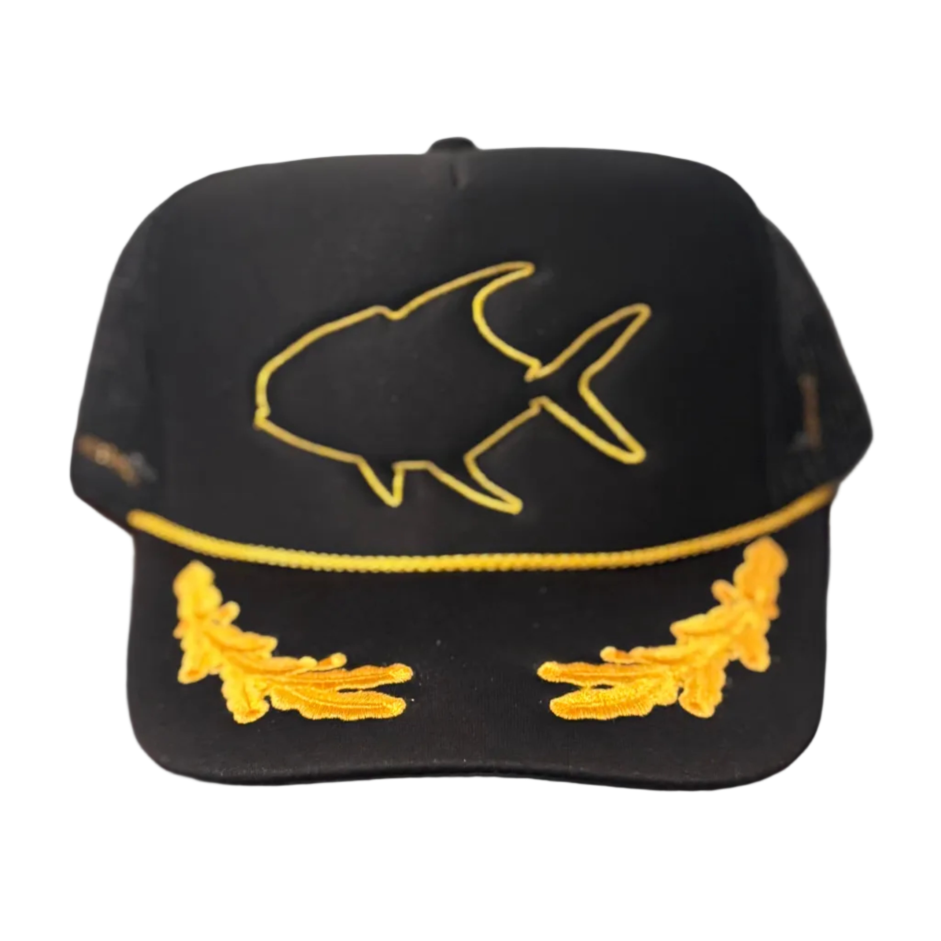 El Captain Gold Permit Outline Foam Trucker