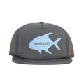 Grey & Light Blue More Left Permit Foam Trucker
