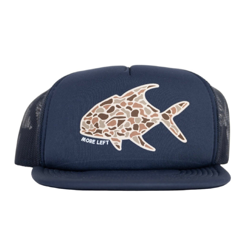 Navy & Camo More Left Permit Foam Trucker